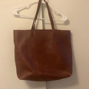 Madewell leather transport tote